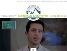 Tablet Screenshot of bozemandentistry.com